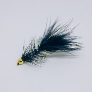 Woolly Bugger Black - Gold Bead Head
